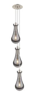 Downtown Urban Three Light Pendant in Brushed Satin Nickel (405|1034511PSNG4515SM)