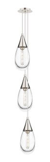 Downtown Urban Three Light Pendant in Polished Nickel (405|1034501PPNG4506CL)