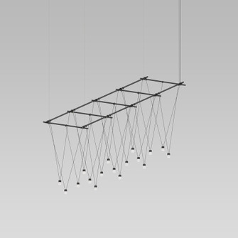 Suspenders 17 Light Pendant in Satin Black (69|SLS1148)