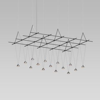 Suspenders 15 Light Pendant in Satin Black (69|SLS1146)