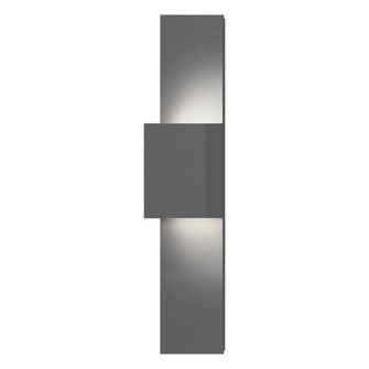 Flat Box LED Wall Sconce in Textured Gray (69|710874WL)