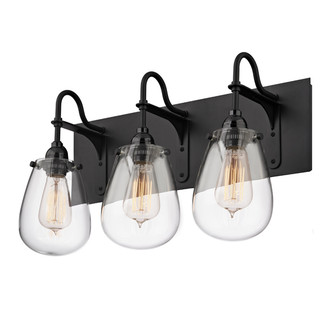 Chelsea Three Light Bath Bar in Satin Black (69|428825)