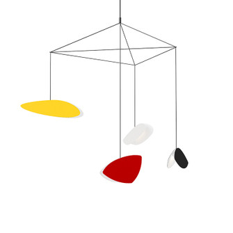Papillons LED Pendant in Satin Black (69|290225M)