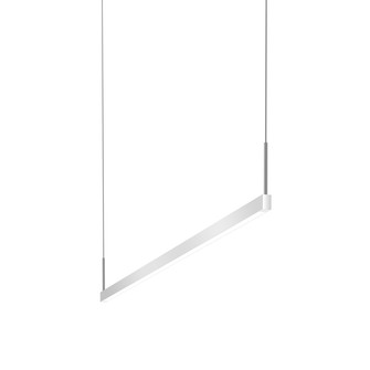 Thin-Line LED Pendant in Bright Satin Aluminum (69|281816435)