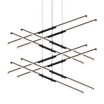 Tik-Tak LED Pendant in Satin Black (69|280425)