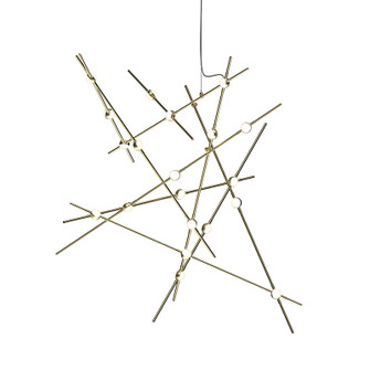 Constellation LED Lantern in Satin Brass (69|215238W)