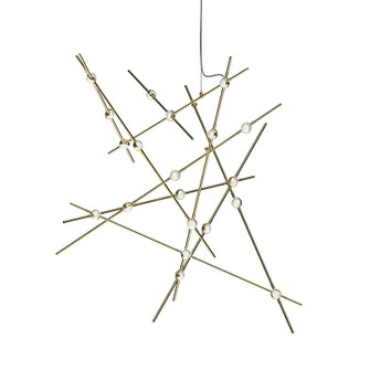 Constellation LED Lantern in Satin Brass (69|215238C)