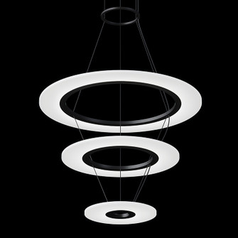 Arctic Rings LED Pendant in Satin Black (69|207525)