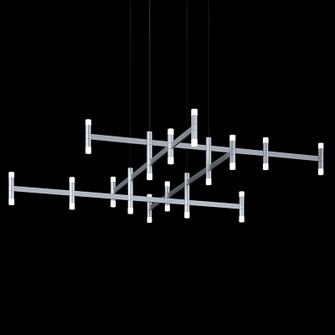Systema Staccato LED Pendant in Bright Satin Aluminum (69|179116)