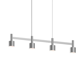 Systema Staccato LED Linear Pendant in Bright Satin Aluminum (69|178416CYL)