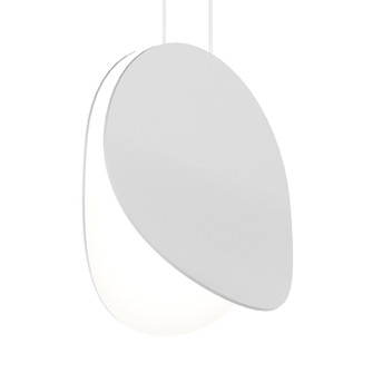 Malibu Discs LED Pendant in Satin White (69|176603)