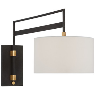 Gael LED Wall Sconce in Warm Iron and Antique Brass (268|RB2061WIABL)