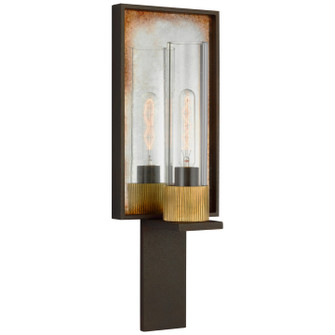 Beza LED Wall Sconce in Warm Iron and Antique Mirror (268|RB2005WIAMCG)