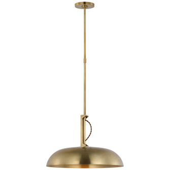 Cyrus LED Pendant in Hand-Rubbed Antique Brass (268|AL5040HABWG)