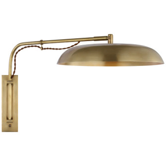 Cyrus LED Wall Sconce in Hand-Rubbed Antique Brass and White (268|AL2040HABWHTWG)