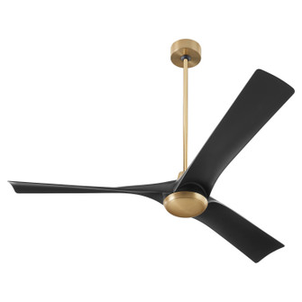 Ridley 58'' Ceiling Fan in Aged Brass / Black (440|31231540)