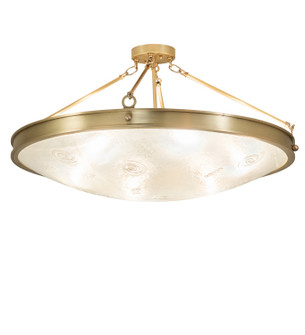Metro Fusion Six Light Semi-Flushmount in Brushed Brass (57|264383)