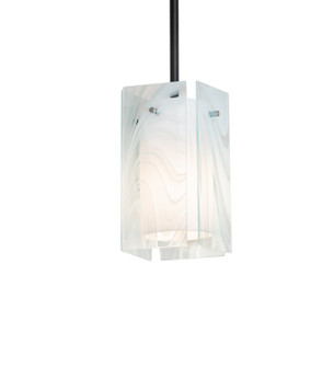 Quadrato One Light Pendant in Solar Black/ Extreme Chrome (57|262628)