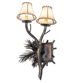 Pinewood Two Light Wall Sconce in Light Burnished Antique Copper (57|261116)