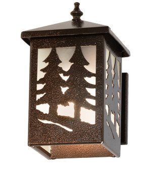 Twin Spruce Trees One Light Wall Sconce in Copper Rust (57|260788)