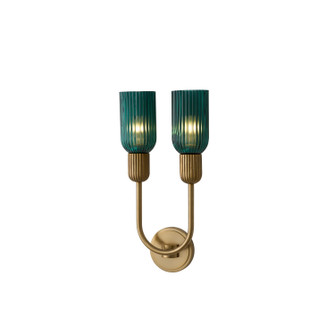 Verde Two Light Wall Sconce in Satin Brass (33|519621STB) Verde Two Light Wall Sconce in Satin Brass (33|519621STB)