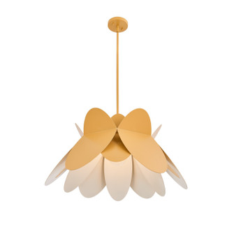 Flor One Light Pendant in White and Yellow (33|517056WY)