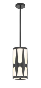 Royston One Light Pendant in Black (60|ROY801BK)