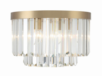 Hayes Four Light Flush Mount in Aged Brass (60|HAY1400AG)