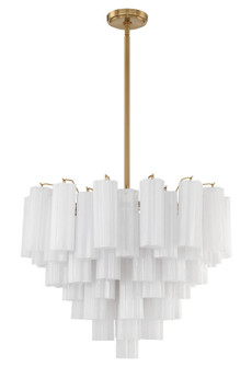 Addis 12 Light Chandelier in Aged Brass (60|ADD312AGWH)