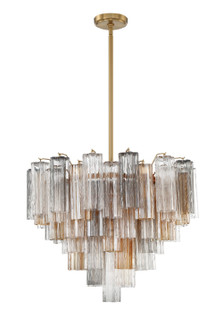 Addis 12 Light Chandelier in Aged Brass (60|ADD312AGAU)