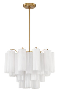 Addis Six Light Chandelier in Aged Brass (60|ADD306AGWH)