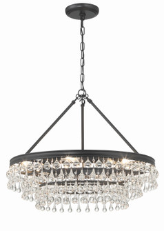 Calypso Six Light Chandelier in Matte Black (60|237MK)