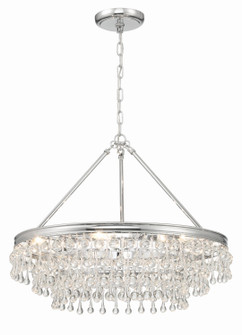 Calypso Six Light Chandelier in Polished Chrome (60|237CH)