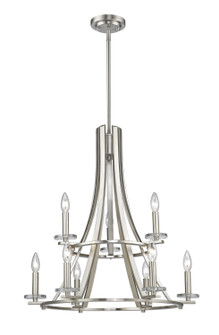 Verona Nine Light Chandelier in Brushed Nickel (224|20109BN)