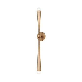 Keanu Two Light Wall Sconce in Patina Brass (67|B1034PBR)