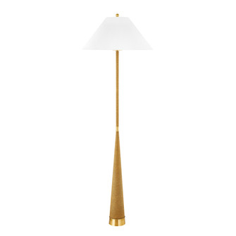 Indie One Light Floor Lamp in Aged Brass (428|HL804401AGB)