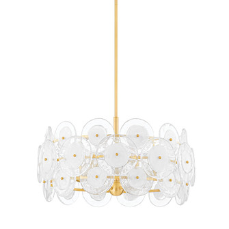 Zoella Five Light Chandelier in Aged Brass (428|H810705AGB)