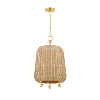 Elena One Light Pendant in Aged Brass (428|H802701LAGB)