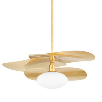 Allida One Light Pendant in Vintage Gold Leaf (428|H801701VGL)