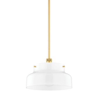 Luella One Light Pendant in Aged Brass (428|H790701LAGB)