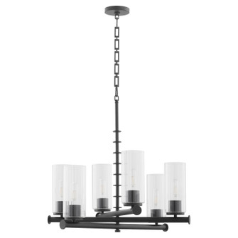 Mercier Six Light Chandelier in Matte Black (19|641659)