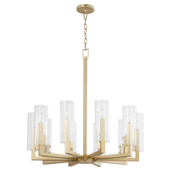 Harbin Ten Light Chandelier in Aged Brass (19|62771080)