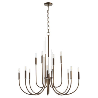 SUMMIT 12 Light Chandelier in Dark Brass (19|62231281)