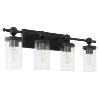 Lee Boulevard Four Light Vanity in Matte Black (19|560459)