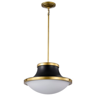 Lafayette Three Light Pendant in Matte Black (72|607908)