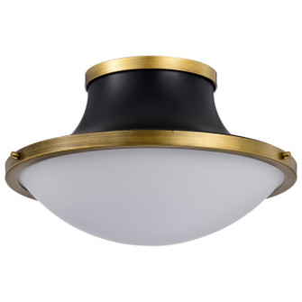 Lafayette Three Light Flush Mount in Matte Black (72|607906)