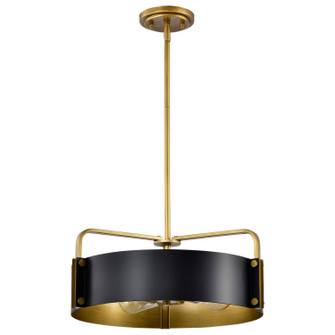 Altos Four Light Pendant in Matte Black (72|607843)