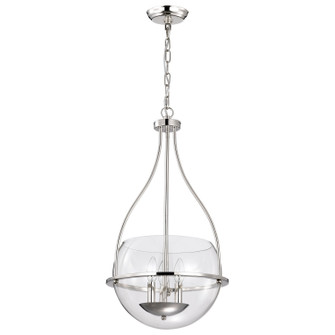 Amado Three Light Pendant in Polished Nickel (72|607819)