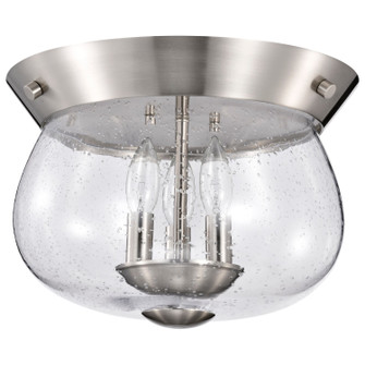Boliver Three Light Flush Mount in Brushed Nickel (72|607808)