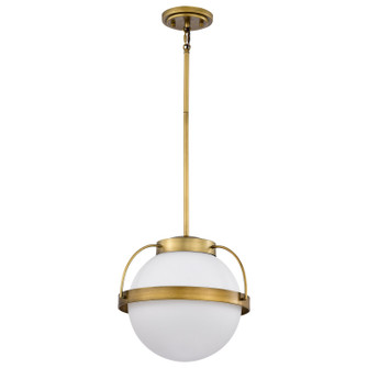 Lakeshore One Light Pendant in Natural Brass (72|607784)